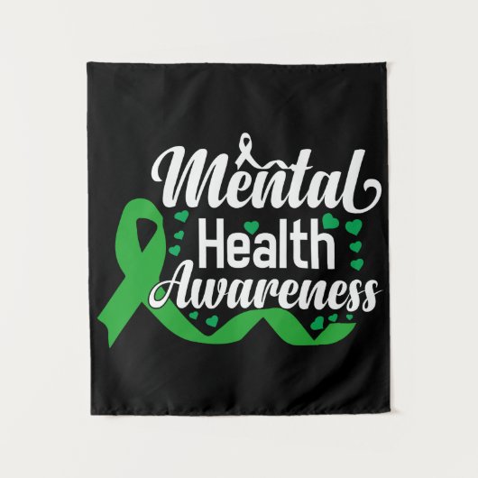 メンタルヘルス認識度月 タペストリー (正面)