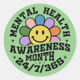メンタルヘルス認識度月 ラウンドシール