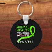 メンタルヘルス認識度月May Of Stiと戦う キーホルダー (正面)