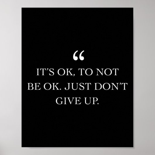 メンタルヘルス認識度男性へ女性引用文ギフト ポスター (正面)