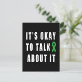 メンタルヘルス認識度話しても大丈夫 ポストカード (スタンド正面)