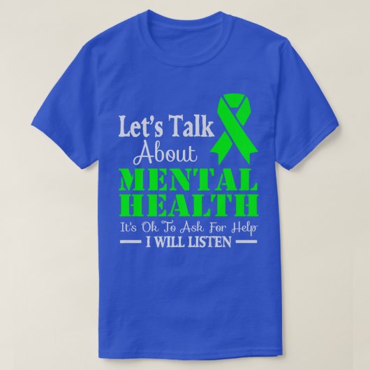 メンタルヘルス認識度2939 1281について Tシャツ (デザイン正面)
