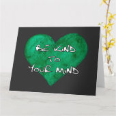 メンタルヘルス認識度 – あなたの心に優しくしなさいT-S カード (黄色い花)