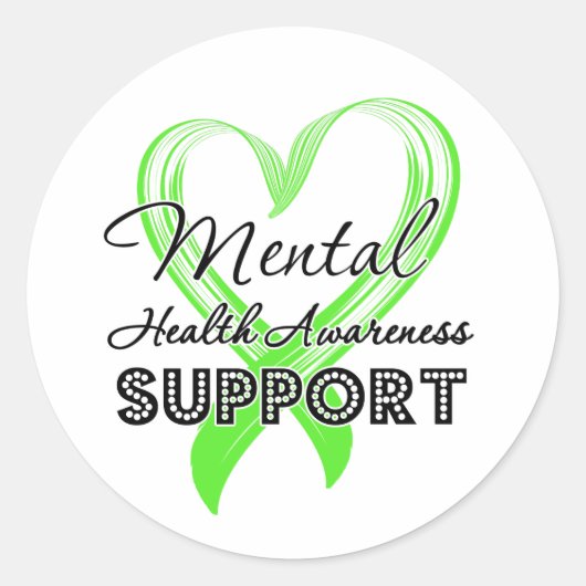 メンタルヘルス認識度 – サポート ラウンドシール (正面)