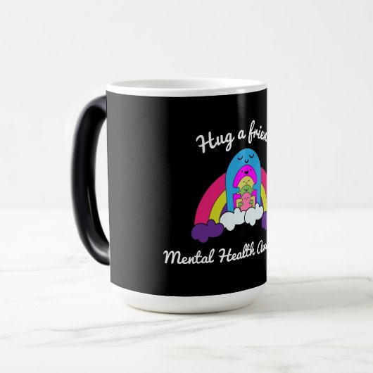 メンタルヘルス認識度 モーフィングマグカップ (正面左)
