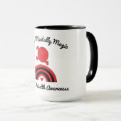 メンタルヘルス認識度Tシャツのサポート マグカップ (正面右)