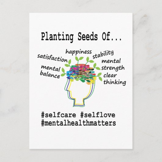 メンタルヘルス陽性 ポストカード (正面)