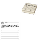 メンタルヘルス、ダイアリームード、ジャーナル ラバースタンプ (押印)