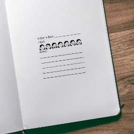 メンタルヘルス、ダイアリームード、ジャーナル ラバースタンプ