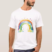 メンタルヘルス・レインボー Tシャツ (正面)