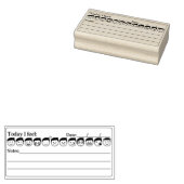 メンタルヘルス、男性ムードトラッカー絵文字、ジャーナル ラバースタンプ (押印)