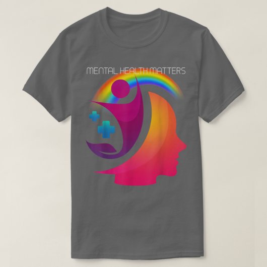 メンタルヘルスLgbt 4429 1972  Tシャツ (デザイン正面)