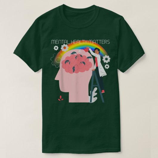 メンタルヘルスLgbtq 4485 Tシャツ (デザイン正面)