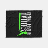 メンタルヘルスSギフト用メンタルヘルス認識度L フリースブランケット (正面(横))