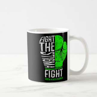 メンタルヘルスS認識度月シャツがStと戦う コーヒーマグカップ