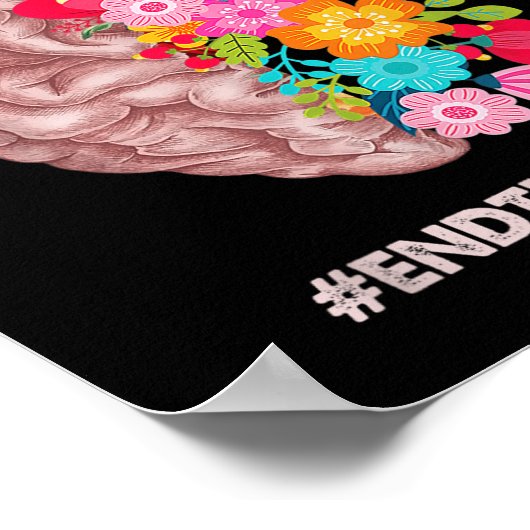 メンタルヘルスS認識度月着シャツEnd The Stig ポスター (角)