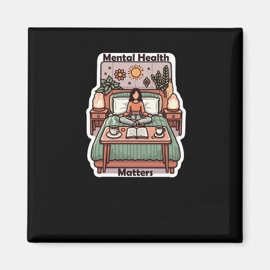 メンタルヘルスS -前向き肯定毎日のメディア マグネット (正面)