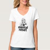 メンタルリセット - 静かな瞑想エディション Tシャツ (正面)