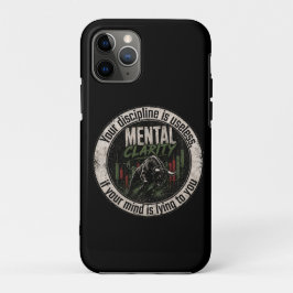 メンタル・クラリティ・オーバー・マインド・ゲームズ・ブル・トレーダー・デザイン iPhone 11 PROケース