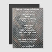 メンターありがとう磁気グリーティングカード (正面/裏面)