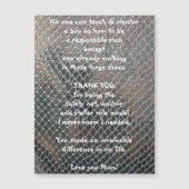 メンターありがとう磁気グリーティングカード (正面)