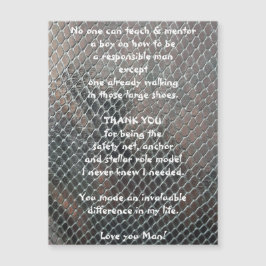 メンターありがとう磁気グリーティングカード