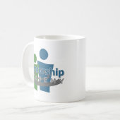 メンターシップアカデミーのロゴ コーヒーマグカップ (正面左)
