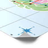 メンタールライスブロの地図 ポスター (角)