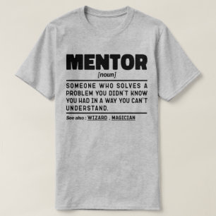 メンター名詞定義メンターコーチユーモア引用文 Tシャツ