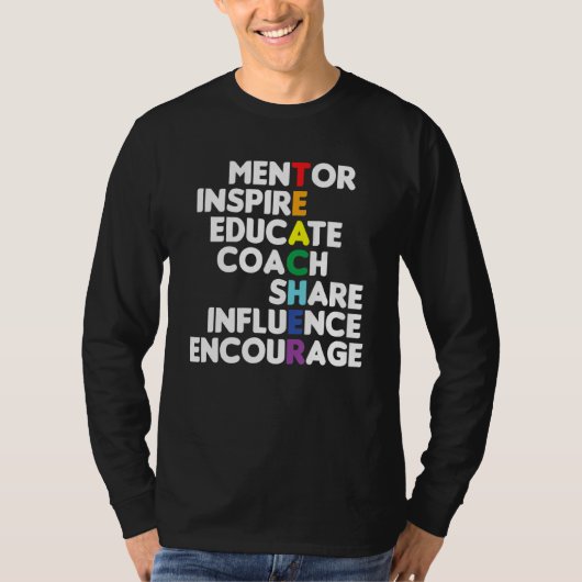 メンター教育者先生教えの先生コーチEd Tシャツ (正面)