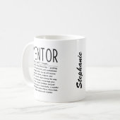 メンター コーヒーマグカップ (正面左)