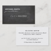 メンター/教育者/コンサルタント 名刺 (正面/裏面)