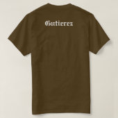 メンチカーノラブ名前をカスタムする Tシャツ (デザイン裏面)