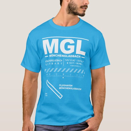 メンチュングラッドバッハ空港MGL Tシャツ (正面)
