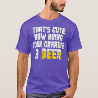 メンツかわいいおじいちゃんにビールを持ってきよう16 Tシャツ