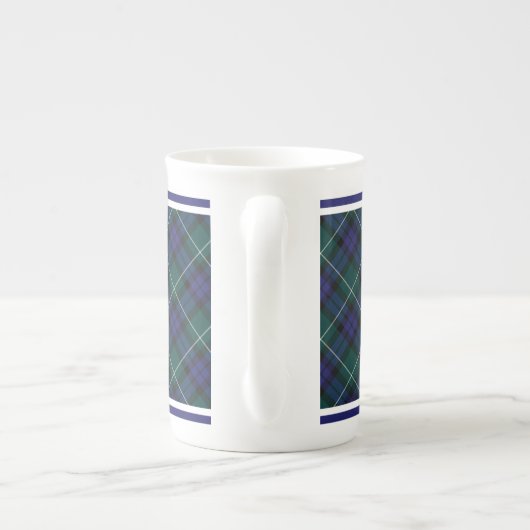メンテススコットランドディストリクトタータンチェック ボーンチャイナマグカップ (裏面)