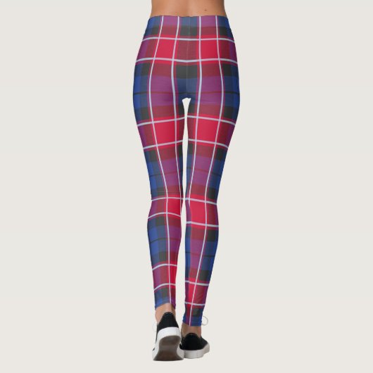 メンテスピンクタータンチェック女性のスコッツステークランgraham レギンス (裏面)
