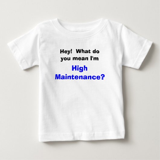 メンテナンスが大変 ベビーTシャツ (正面)