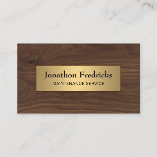 メンテナンス修理木材金ゴールドプロフェッショナル 名刺 (正面)
