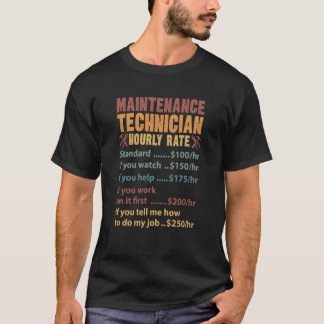 メンテナンス技術者の時給メンテナンス技術者 Tシャツ