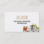 メンテナンス、建築、Handyman名刺 名刺 (裏面)