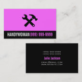 メンテナンス、建築、Handywoma名刺 名刺 (正面/裏面)