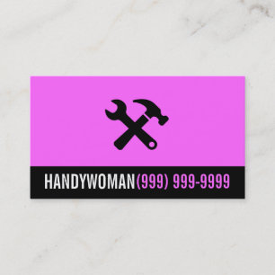 メンテナンス、建築、Handywoma名刺 名刺
