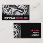 メンテナンス、建築、Handywoma名刺 名刺 (正面/裏面)