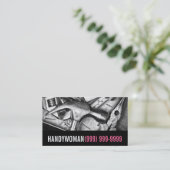 メンテナンス、建築、Handywoma名刺 名刺 (スタンド正面)