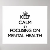 メンテ保ィーの健康に焦点を当てて落ち着く ポスター (正面)