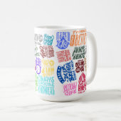 メンテ感動的ル引用文マグカップ – 前向き コーヒーマグカップ (正面右)