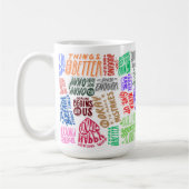 メンテ感動的ル引用文マグカップ – 前向き コーヒーマグカップ (左)