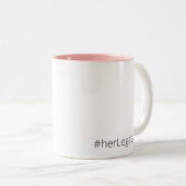 メンテ・フエルテ・コラソン・ブランド – モチバシオン・フェミニスト ツートーンマグカップ (正面右)