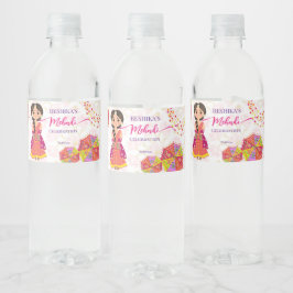 メンディかわいいインディアン花嫁の傘 ペットボトルラベル
